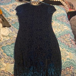 Joe & Elle blue velvet dress